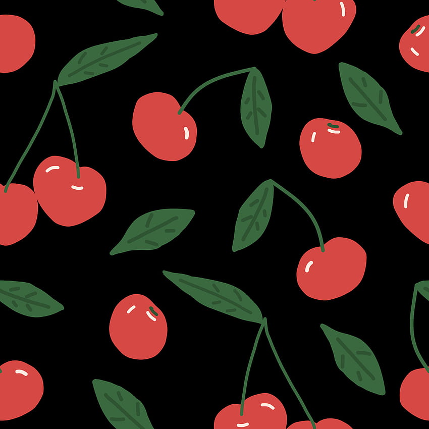 桜と葉のシームレスなパターン。 手で書いた。 、包装紙、繊維、背景のイラスト。 赤いジューシーな夏のフルーツ 4998597 Vecteezy、ビンテージ チェリーのベクター アート HD電話の壁紙