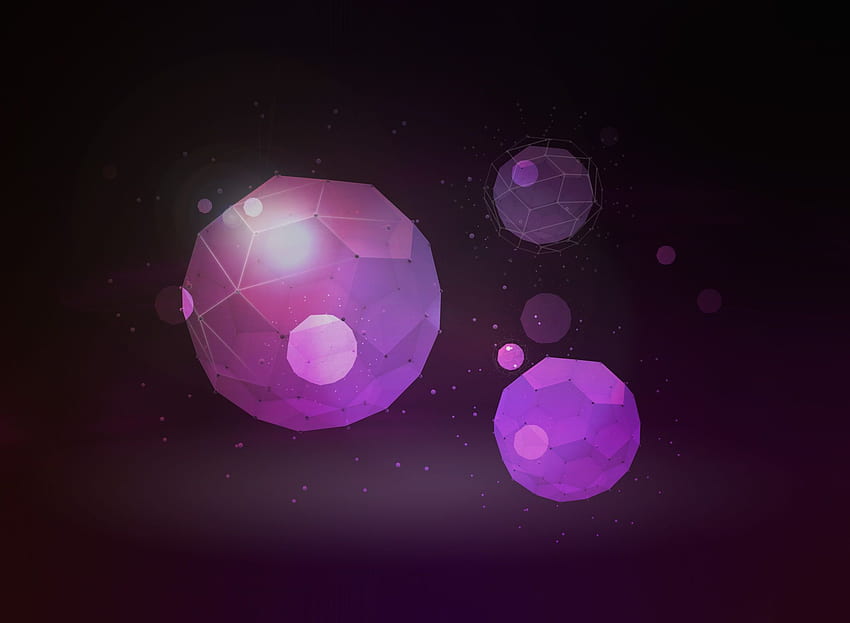 Bucky 3D Ball Motorola Xoom, Purple Ball HD wallpaper