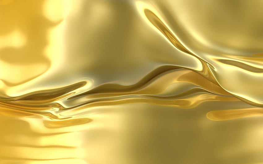 Gold for Phone, Liquid Chrome HD wallpaper