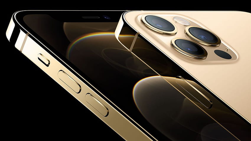 El iPhone 12 Pro Max se encuentra entre los 'Mejores teléfonos inteligentes de 2021', según Consumer Reports, 12 Pro Max Gold fondo de pantalla