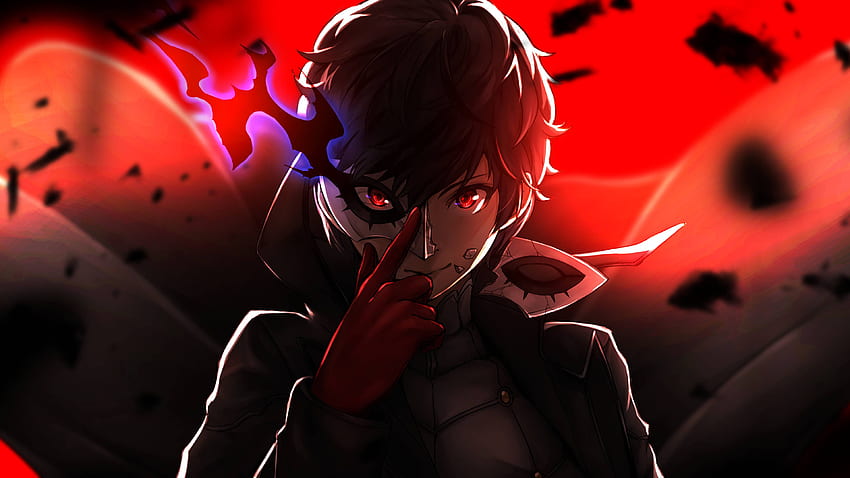 Protagoinst Persona 5 , Anime , , and Background , Cool Red Anime วอลล์เปเปอร์ HD