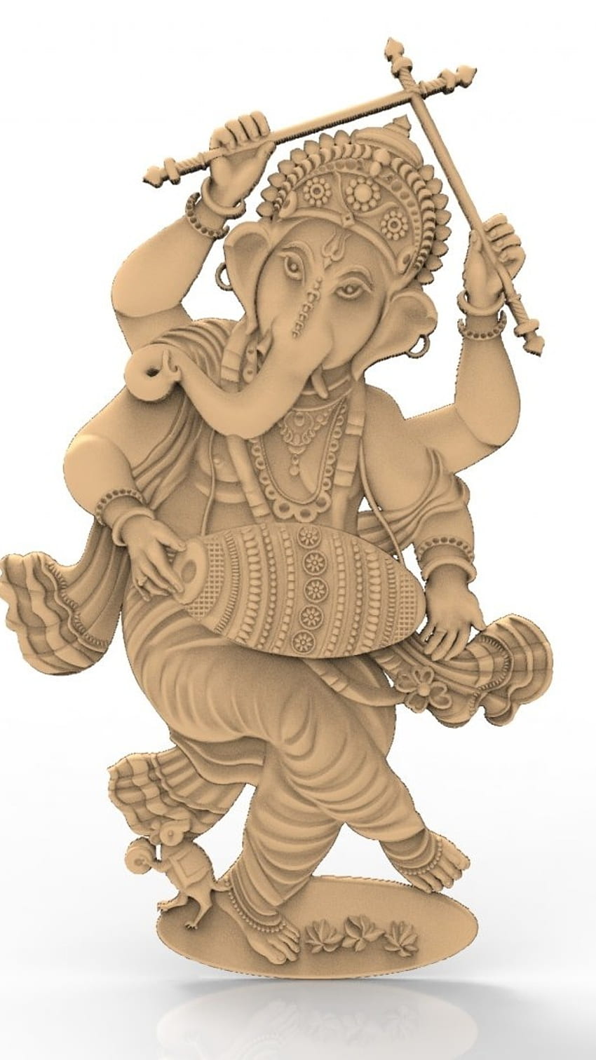 3d Ganesh, Ganpati, Murti HD telefon duvar kağıdı