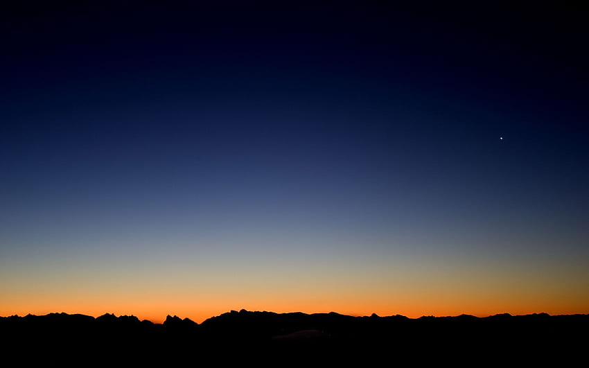 sunset, sky, evening, star, night HD wallpaper