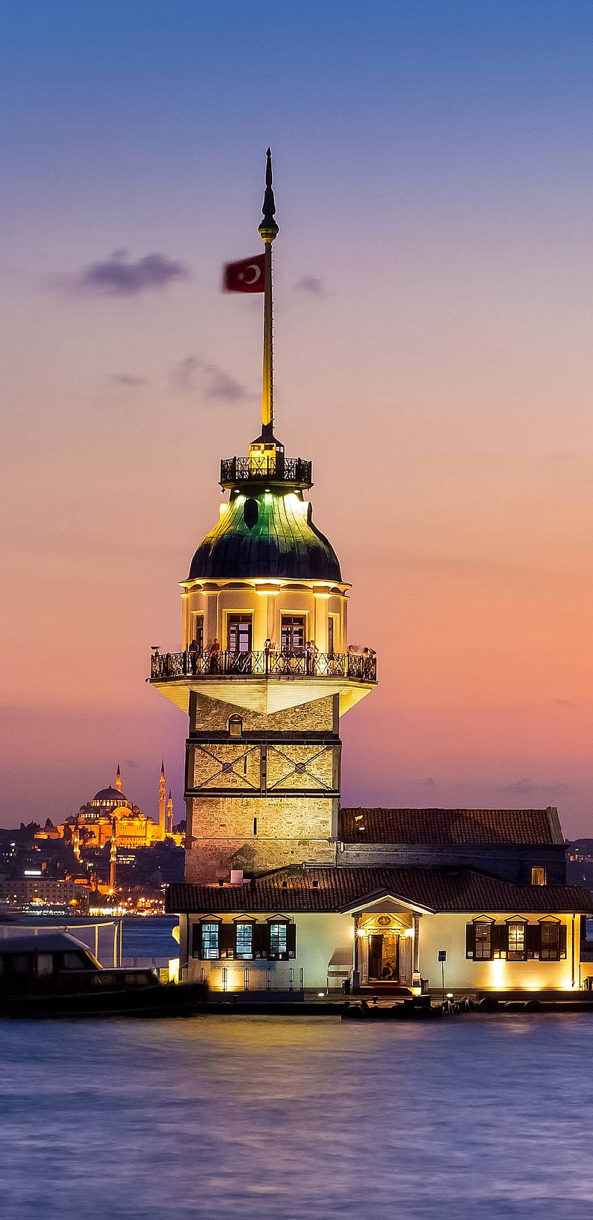 Istanbul, Turquie, Maiden Tower Fond d'écran de téléphone HD