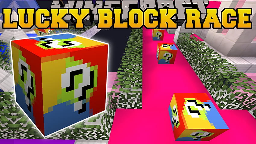 PAT And JEN PopularMMOs | Minecraft FUTURE WORLD LUCKY BLOCK RACE – Lucky Block Mod – Modded Game HD wallpaper