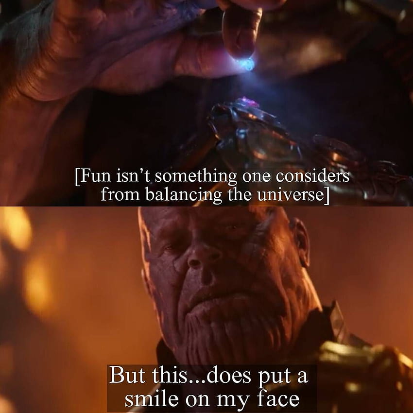 Esilaranti meme della famiglia Thanos che ti faranno rotolare, citazioni di Thanos Sfondo del telefono HD
