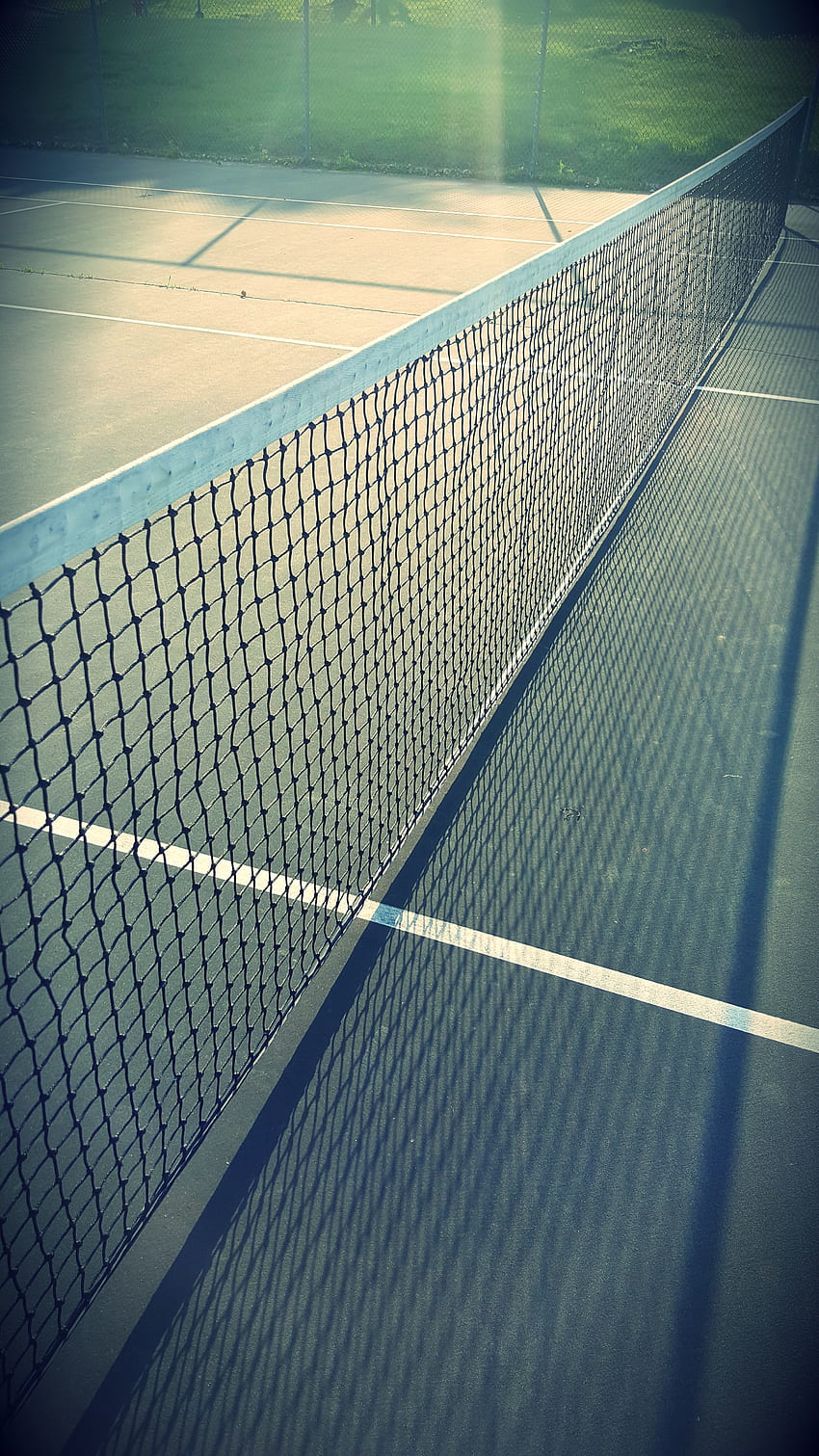 Filet de Tennis Blanc sur un Terrain · Stock, Court de Tennis Fond d'écran de téléphone HD