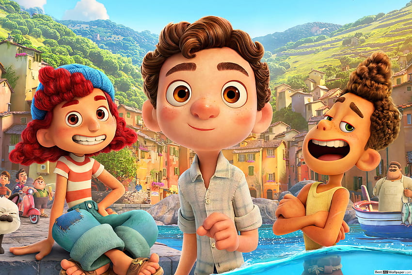 2021) 'LUCA' - Disney X Pixar Animated Movie, Cute Pixar HD wallpaper