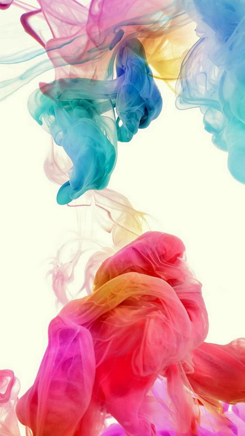 Colorful Ink In Water HD phone wallpaper