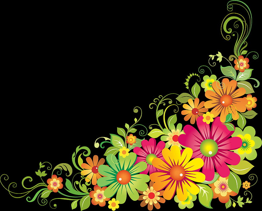 Borders To Use As Borders Clip Art Borders - Flower Border Clipart - Png - Full Size Clipart HD wallpaper