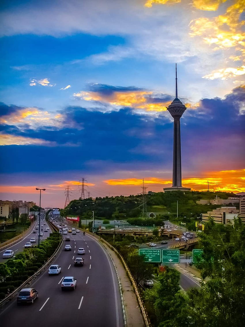 Tehran Iran, cloud, sky HD phone wallpaper