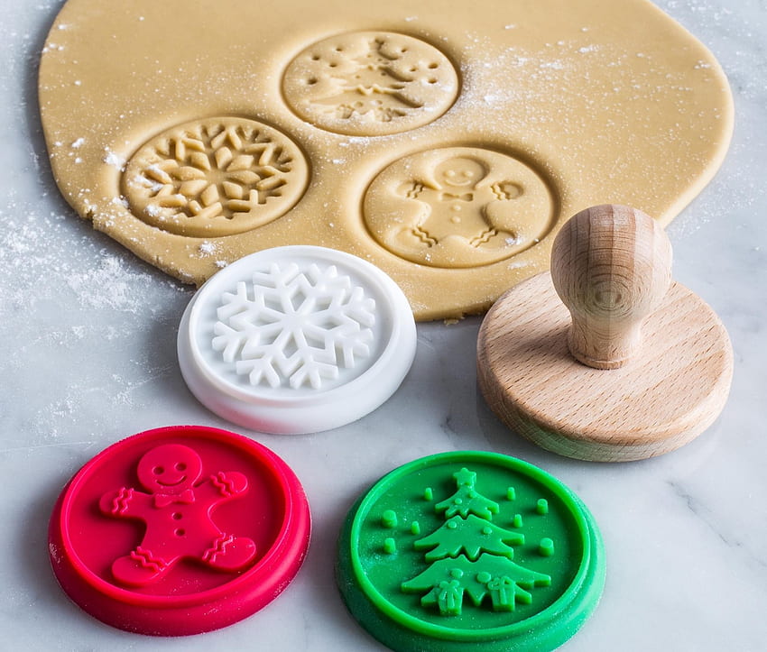 Cookie Stamps, White, Green, Cookies, Christmas, Red, Steamps HD wallpaper