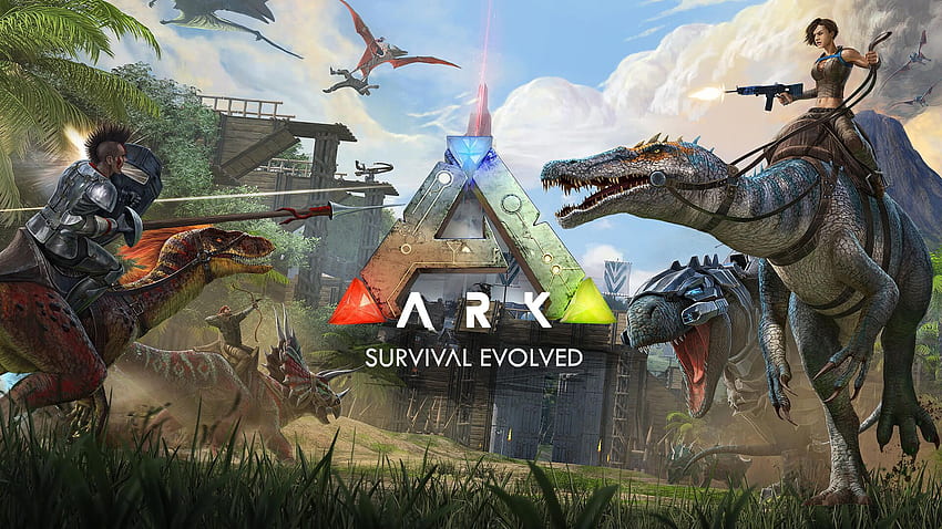 Vale ancora la pena giocare ad Ark: Survival Evolved nel 2020?, Ark Survival Evolved Logo Sfondo HD