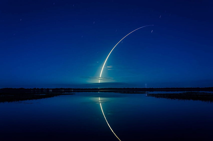 Long Exposure of Rocket Launch , Space , , and Background HD wallpaper
