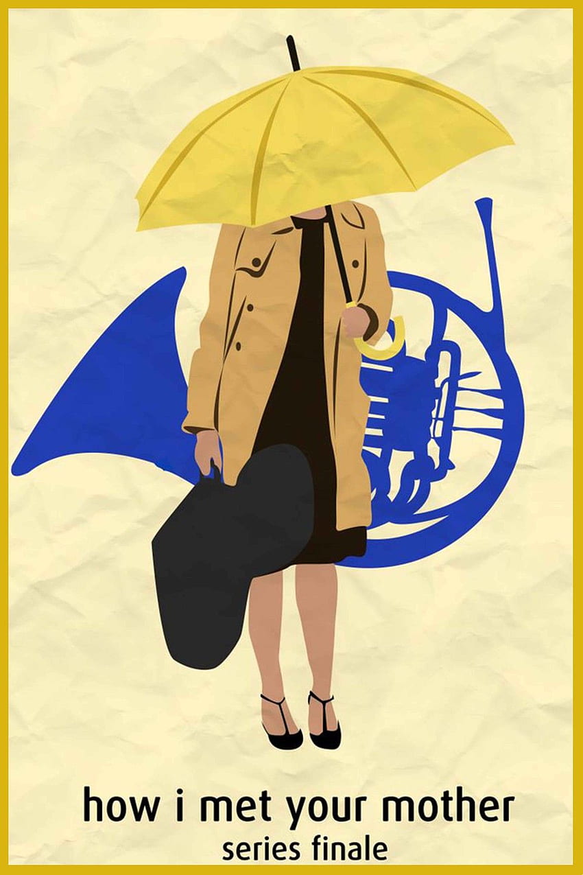 How I Met Your Mother Blue Horn und Yellow Umbrella Paper HD-Handy-Hintergrundbild