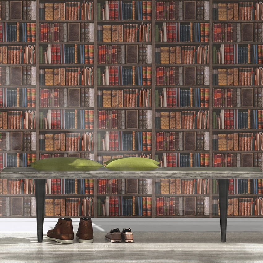 BÜCHERREGAL ANTIQUE LIBRARY ENCYCLOPEDIA GOLD SILBER SCHWARZ ROSA GRAU, Antik Bücherregal HD-Handy-Hintergrundbild