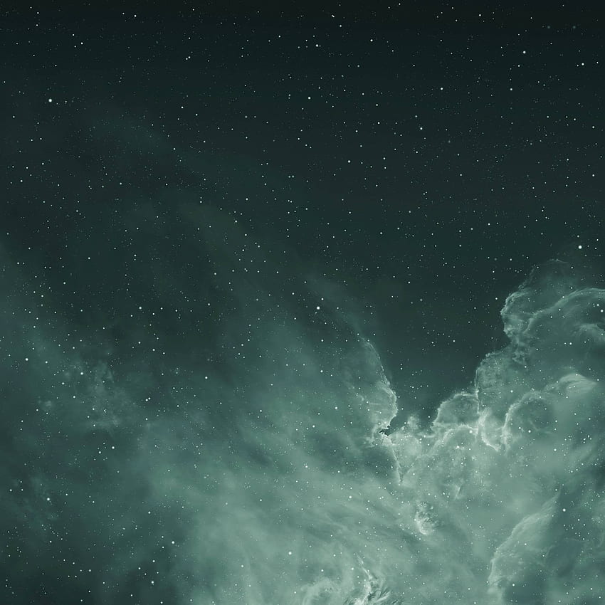 Saya melakukan pengeditan Midnight Green pada ruang iOS 7 . : ios wallpaper ponsel HD