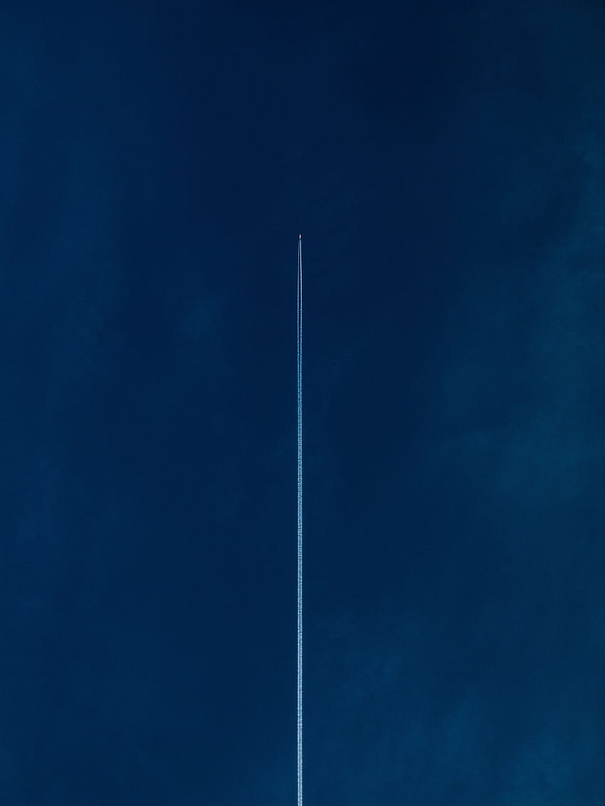 Niebo, minimalizm, lot, samolot, samolot, pasek, zespół Tapeta na telefon HD