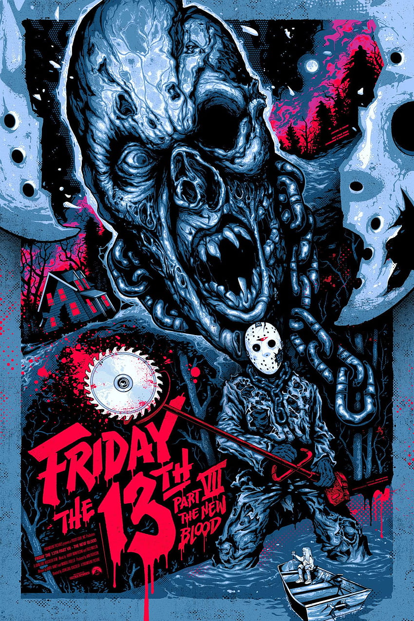 Classic Horror Movie 33 Daten - Freitag der 13. Teil 7 Poster HD-Handy-Hintergrundbild