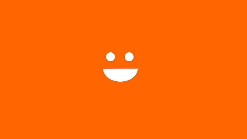Orange, Smile, Minimal, , , Background, Sdnepm, Orange Minimal HD wallpaper
