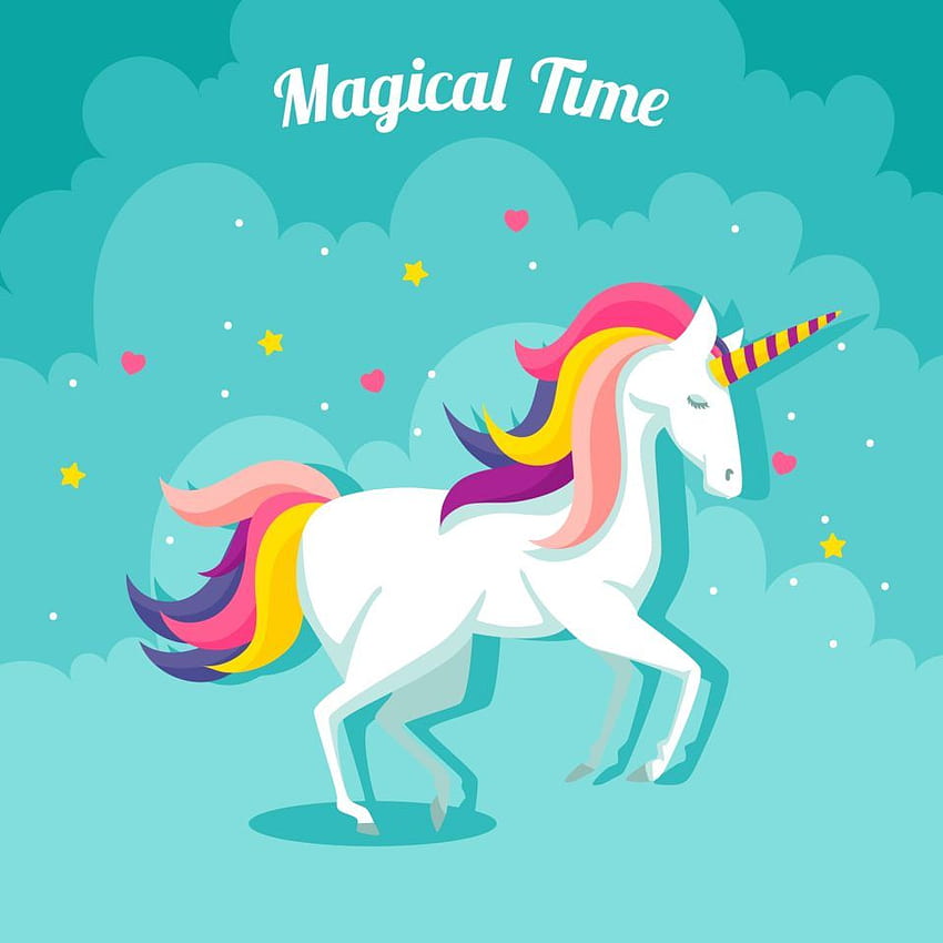 Animated white unicorn , Unicorn Background HD phone wallpaper | Pxfuel