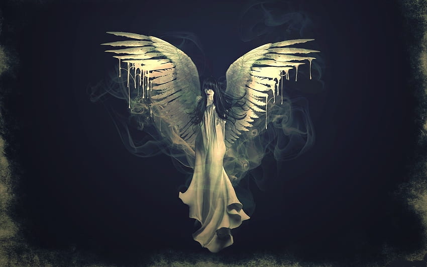 Fantasy, angel, white wings, flight, art HD wallpaper | Pxfuel