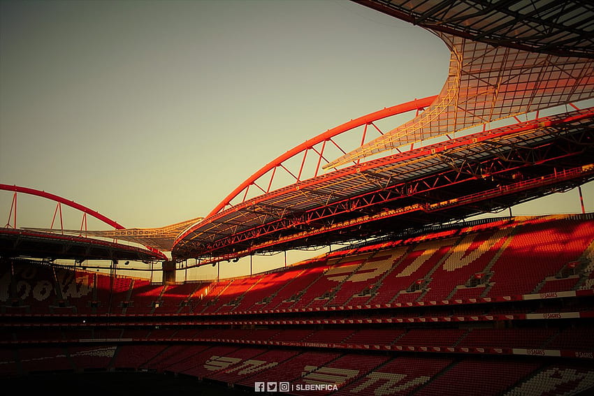 SL Benfica - El mejor atardecer, Estadio Da Luz fondo de pantalla