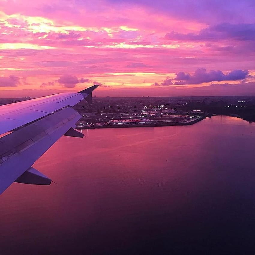 Breathtaking Purple Sunset Over New York 16 – Fubiz Media HD phone wallpaper