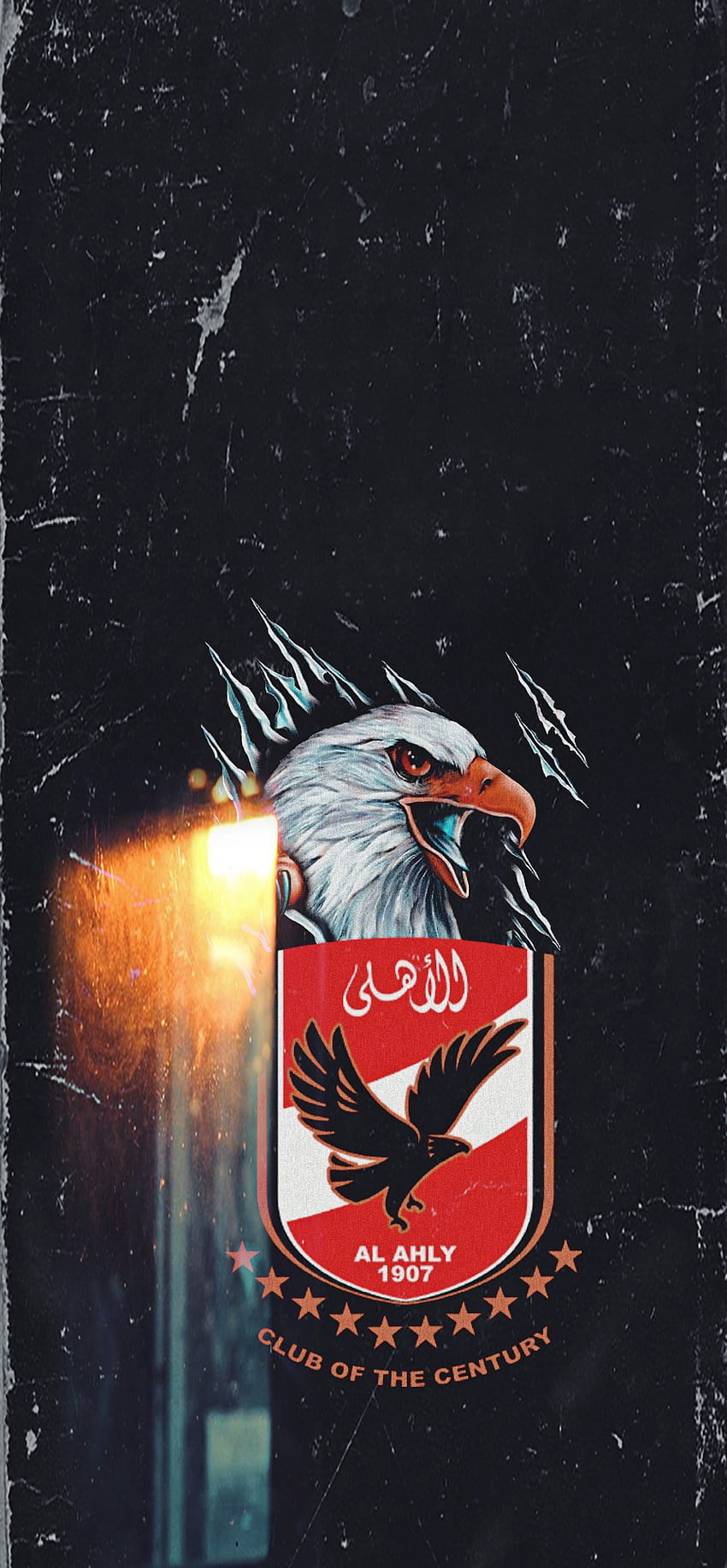 Al Ahly, schwarz, dunkel, alahly, Adler HD-Handy-Hintergrundbild