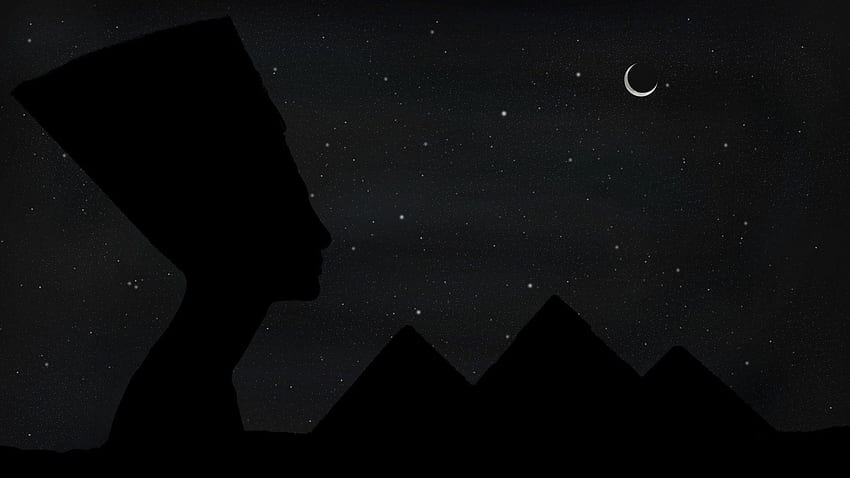エジプト、黒いピラミッド 高画質の壁紙
