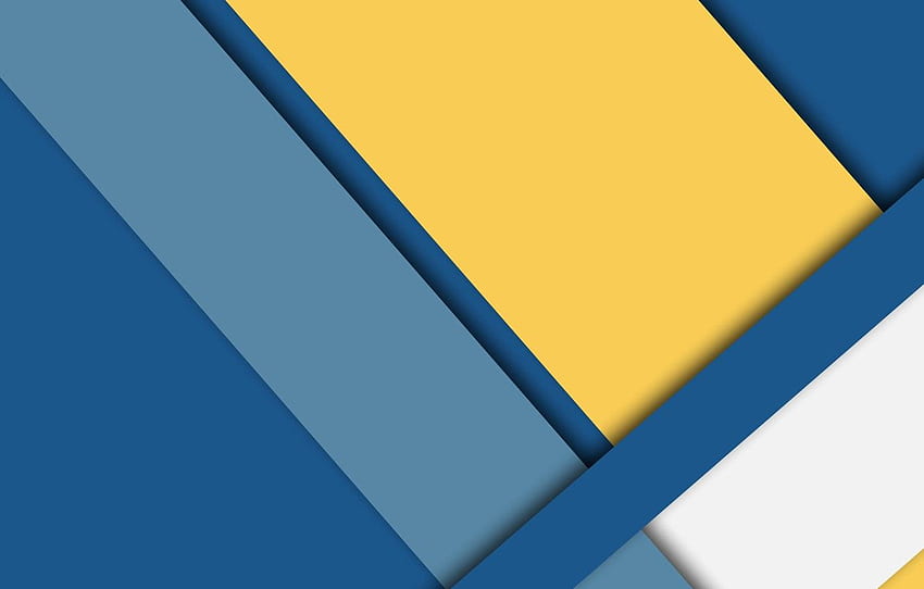 white, line, blue, yellow, blue, , geometry, color, material, desing for , section абстракции, Blue and Yellow Geometric HD wallpaper