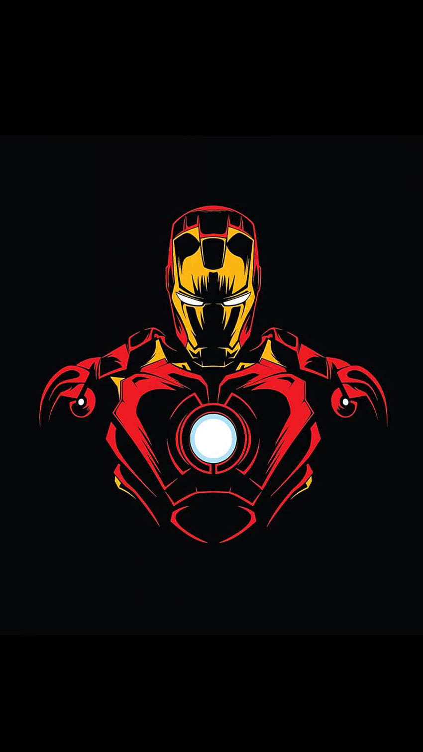 Minimalistyczny Iron Man — iPhone: iPhone, tablet Iron Man Tapeta na telefon HD