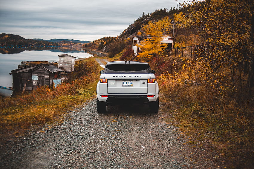 Autumn, Range Rover, Land Rover, Cars, Suv, Back View, Rear View HD wallpaper