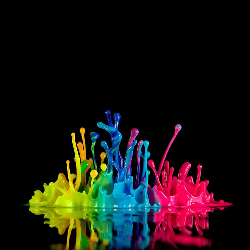 splashes of color. Cool Fluorescent Paint Color HD phone wallpaper