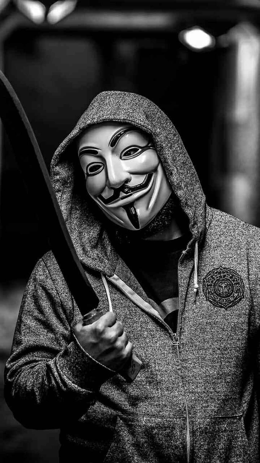 Anonymous Mask by, Cool Anonymous Mask HD phone wallpaper