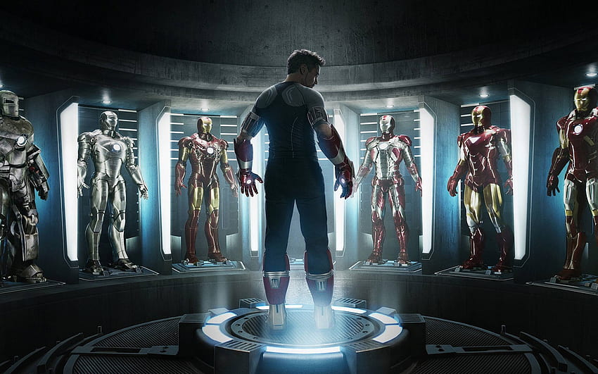 76'ya Dönüş Tony Stark - Demir Adam ve Takım Elbiseleri HD duvar kağıdı
