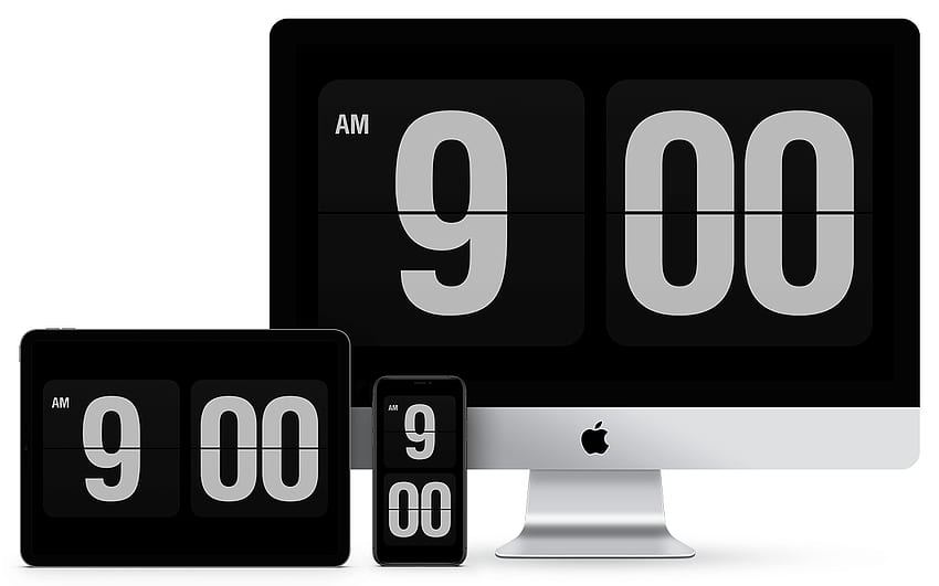 Fliqlo - Flip Clock App e salvaschermo, orologio analogico Sfondo HD