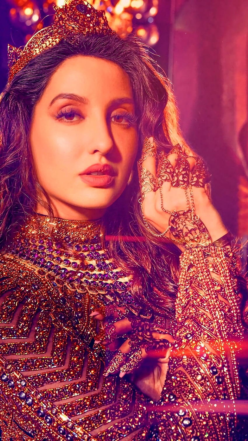 Nora Fatehi, atriz de Bollywood Papel de parede de celular HD