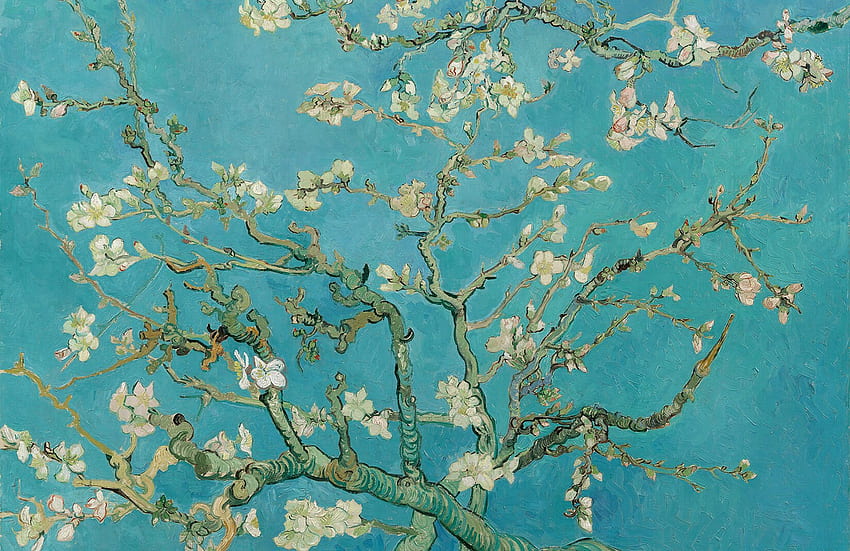จิตรกรรมฝาผนัง Van Gogh Almond Blossom วอลล์เปเปอร์ HD