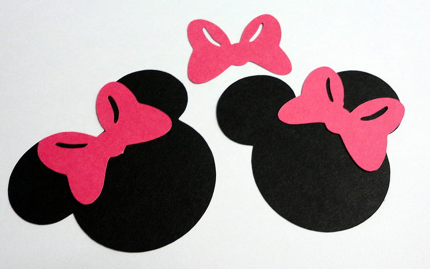Minnie Mouse Bow Outline, Clip Art, Clip Art HD wallpaper