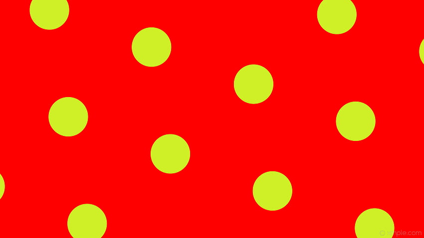 yellow polka dots hexagon red HD wallpaper