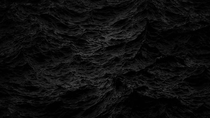 Vagues sombres, vagues noires et blanches Fond d'écran HD
