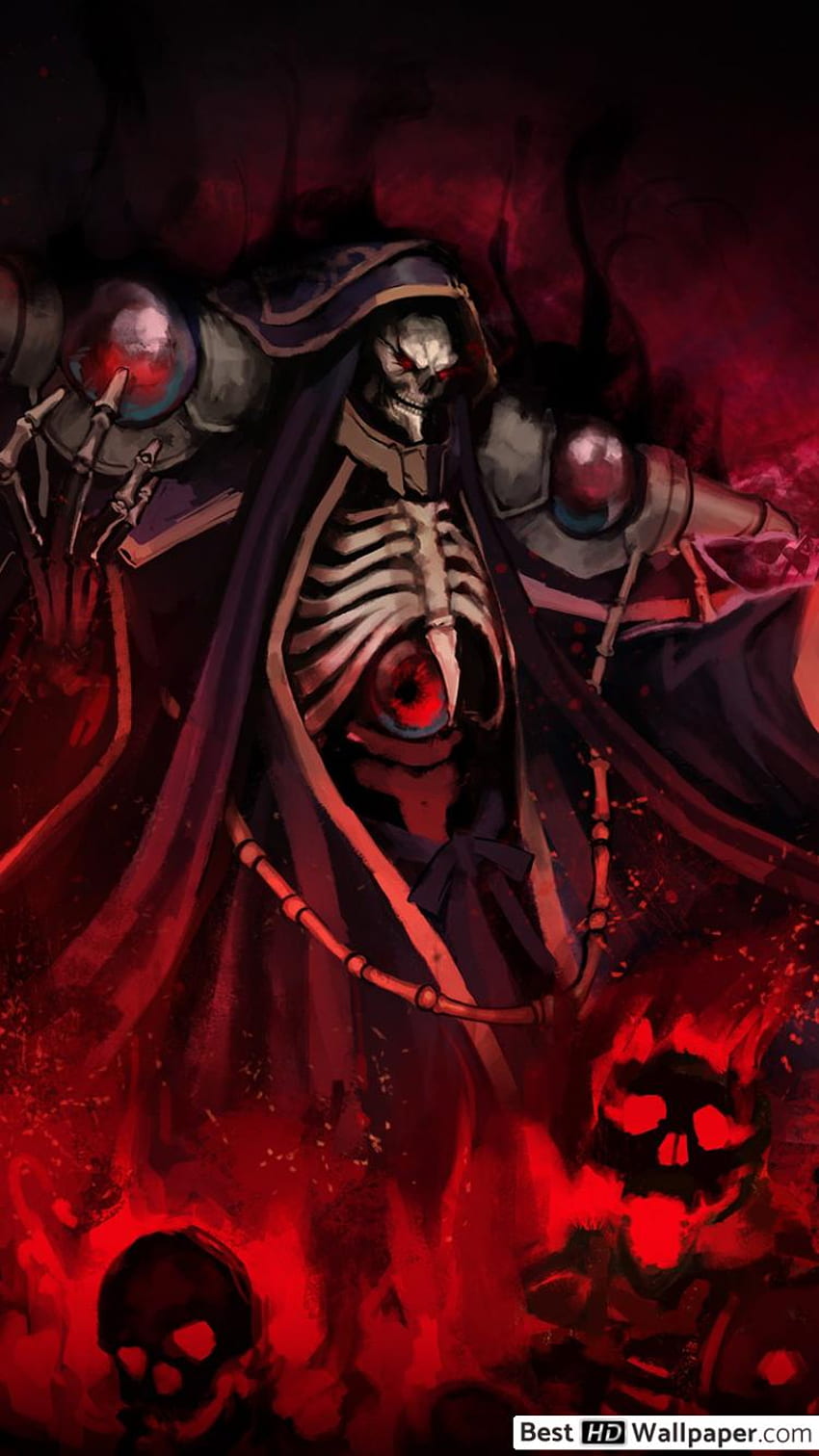 Overlord - Ainz Ooal Gown The Undead King HD тапет за телефон