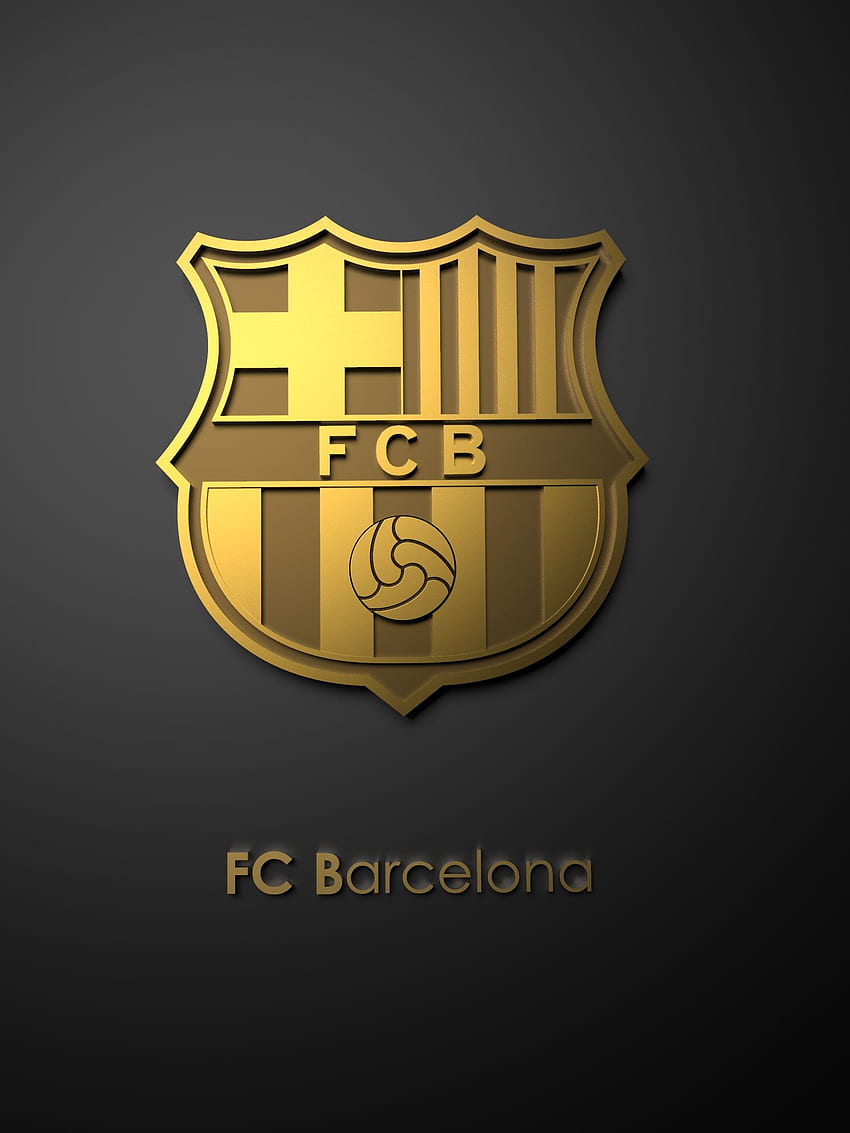 Logo d'or de Barcelone Android Fond d'écran de téléphone HD
