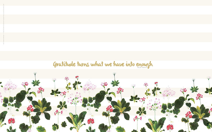 Miętowe białe paski kwiatowe tło Wdzięczność | iPhone i | Pinterest | tła i Mac... Tapeta HD