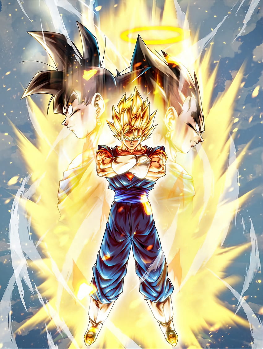 Super Vegito, Dragon_Ball_Z, Dragon_Ball_Legends, Potara, Super_Saiyan Sfondo del telefono HD