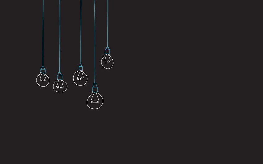 minimalistic, light bulbs HD wallpaper