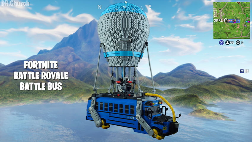 Fortnite Battle Royale の Battle Bus を LEGO [] 、モバイル、タブレット用に作成しました。 バトルバスを探索。 バトルバス、バス、フォートナイトバトルバス 高画質の壁紙