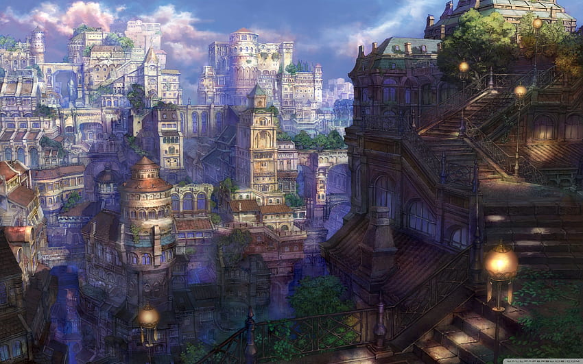 Fantasy Town ❤ for Ultra TV • Tablet, Japanese Towns HD wallpaper