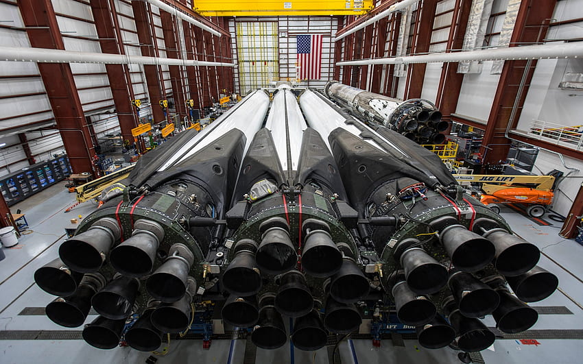 SpaceX Falcon Heavy, spacex, Falcon pesante, razzo, veicolo Sfondo HD